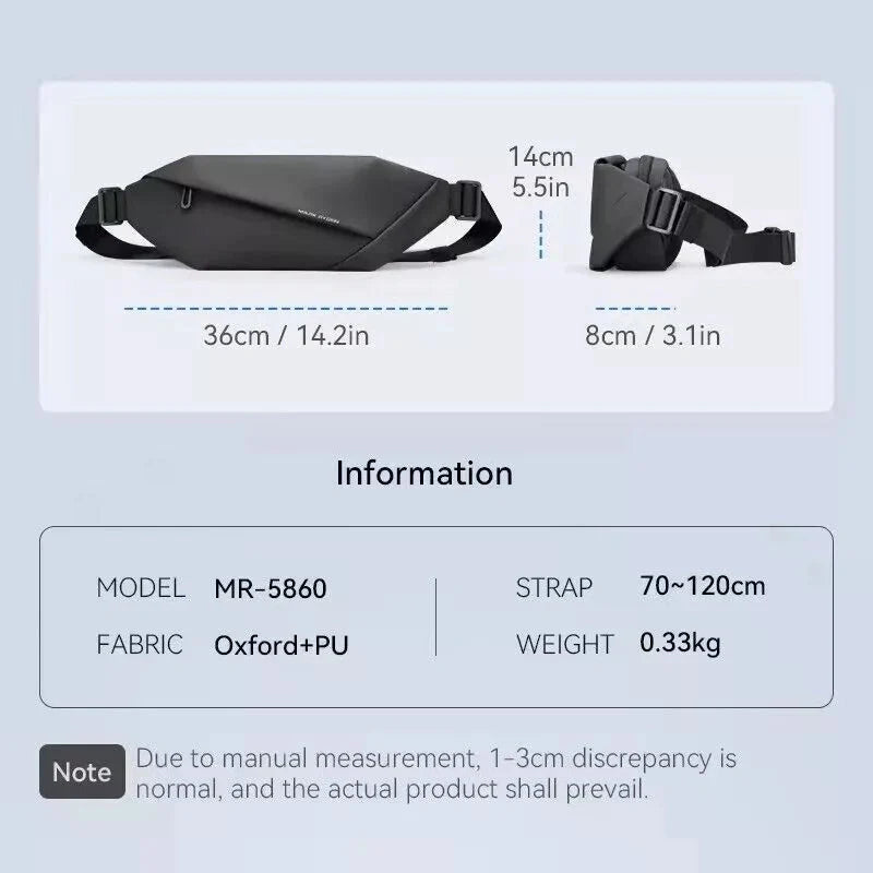 Oxford Chest Fanny pack for men "SUNAN"