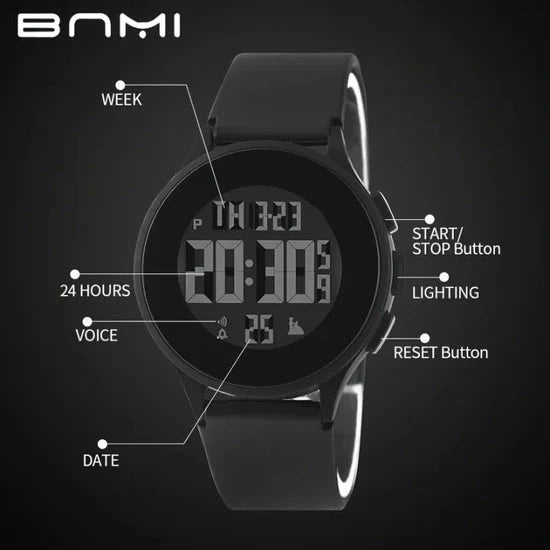 New Digital Sports Watch 5 in 1