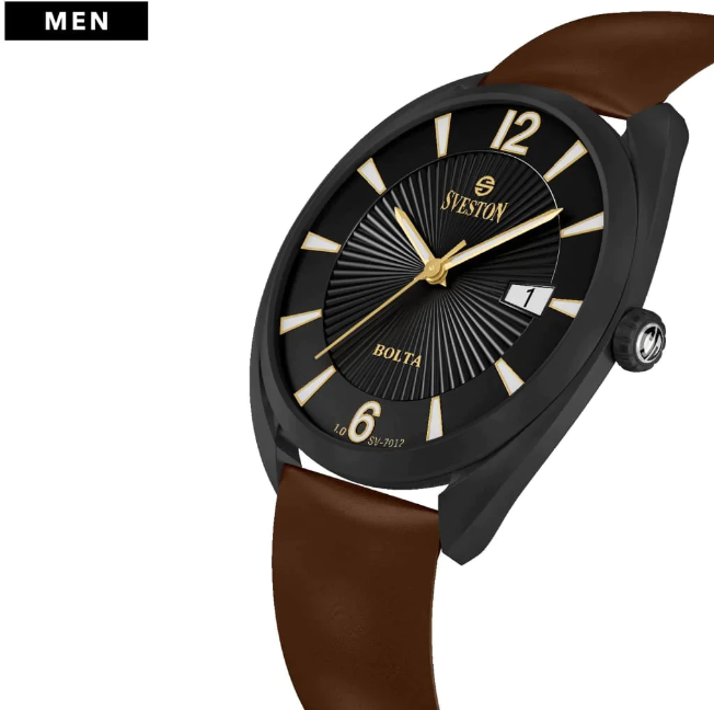 SVESTON BOLTA GENTS LEATHER WATCH