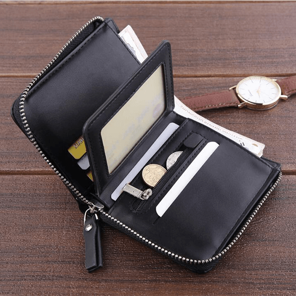 Zipper Short Men Casual Wallet