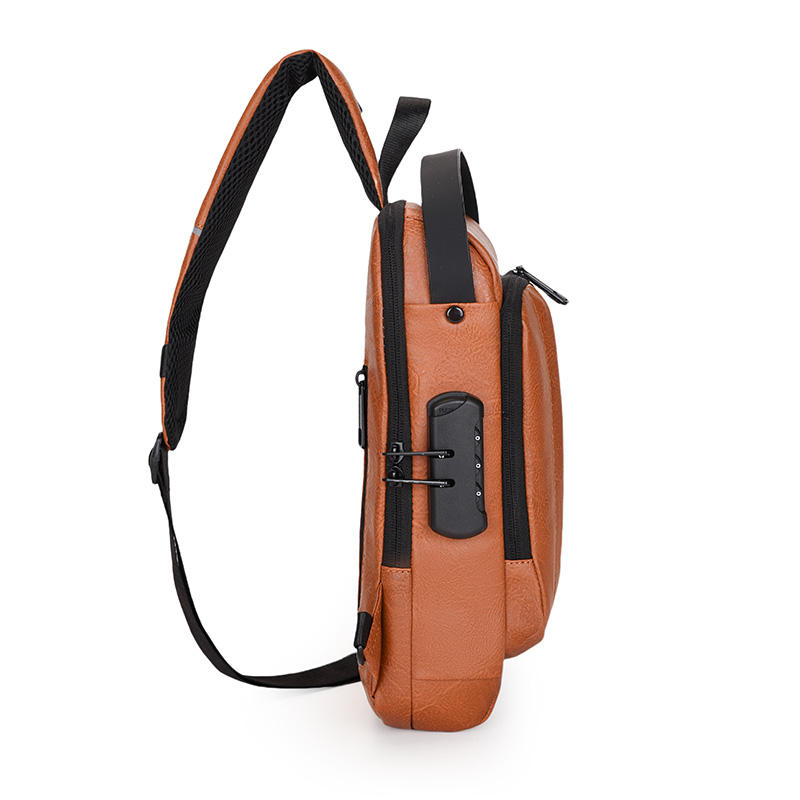 Fashion PU Leather Men's Shoulder Bags