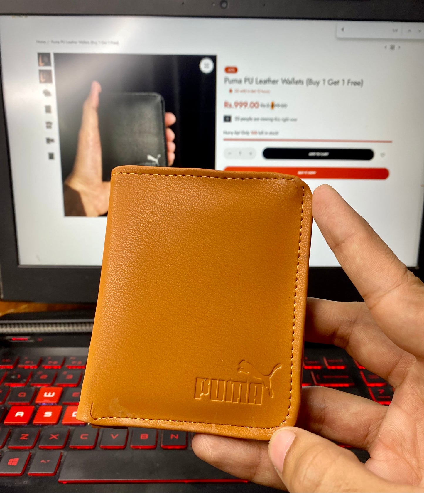 Puma PU Leather Wallets (Buy 1 Get 1 Free)