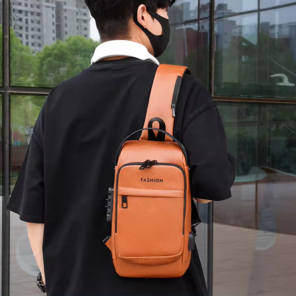 Fashion PU Leather Men's Shoulder Bags
