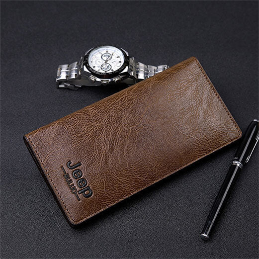 Jeep Long Leather Wallet (Buy 1 Get 1 Free)