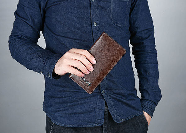 Jeep Long Leather Wallet (Buy 1 Get 1 Free)