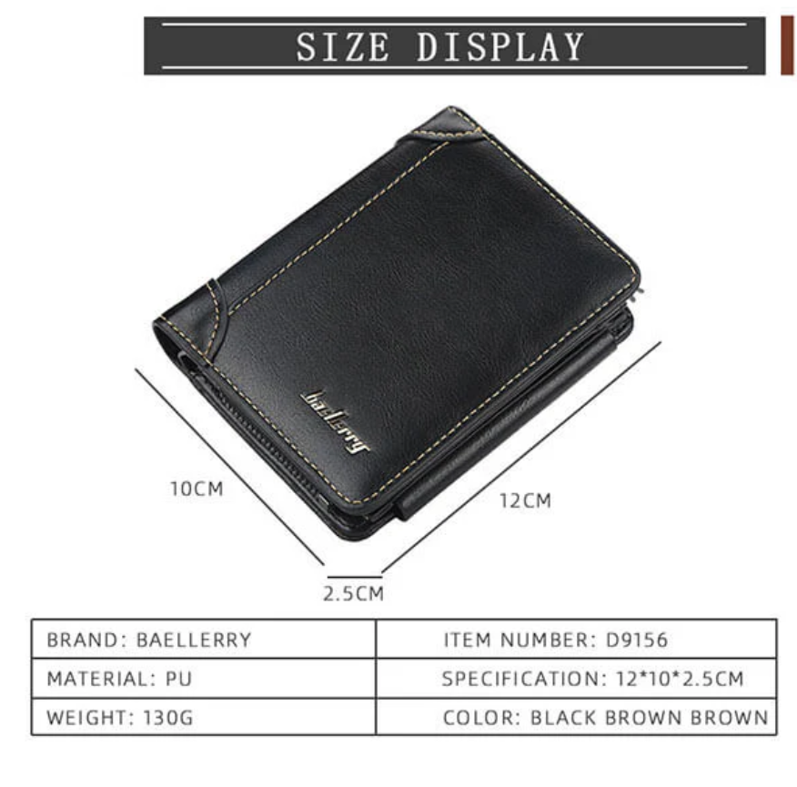 Elegant PU Leather Men’s Wallet