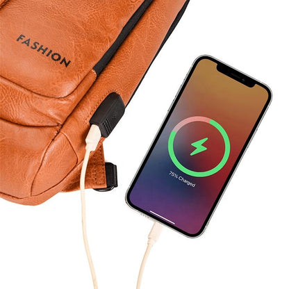 Fashion PU Leather Men's Shoulder Bags