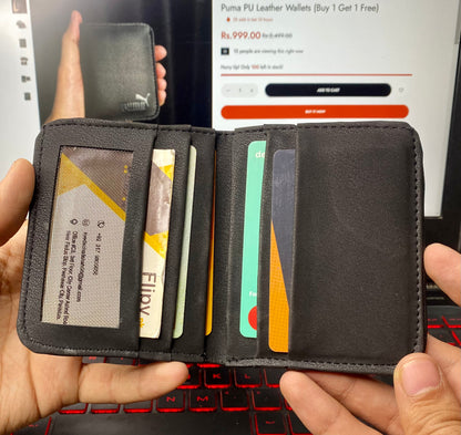 Puma PU Leather Wallets (Buy 1 Get 1 Free)